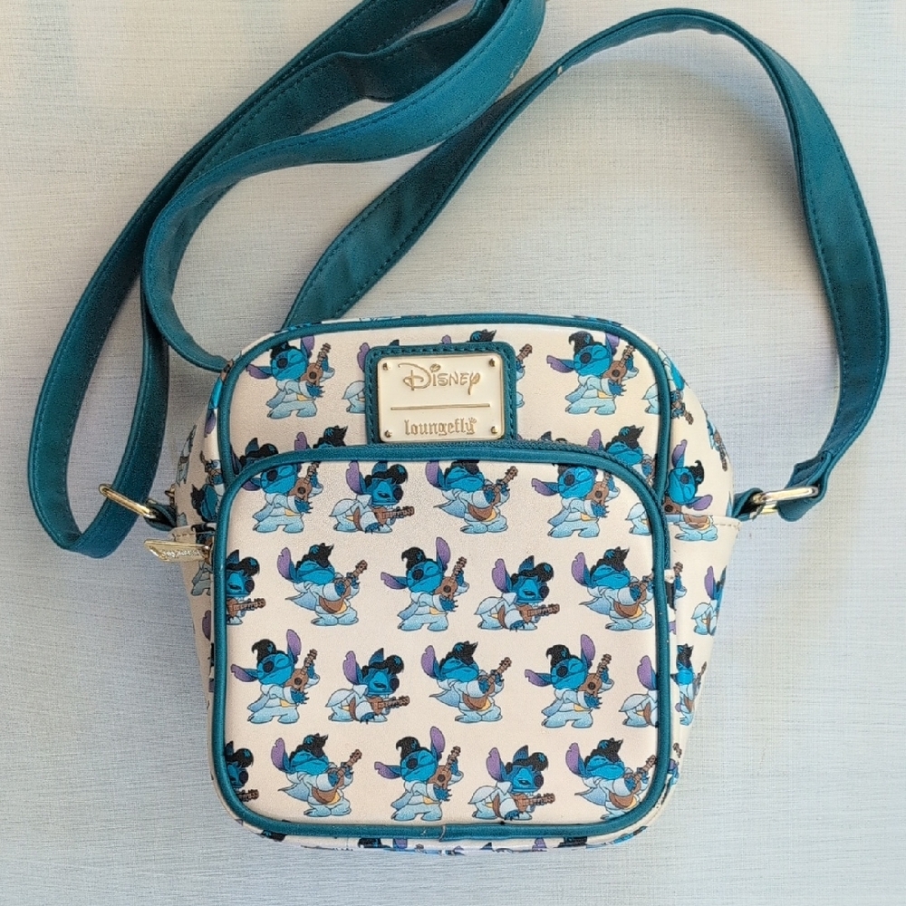 Loungefly Disney Lilo Stitch Elvis Stitch Crossbody Bag Mini Backpack Exclusive